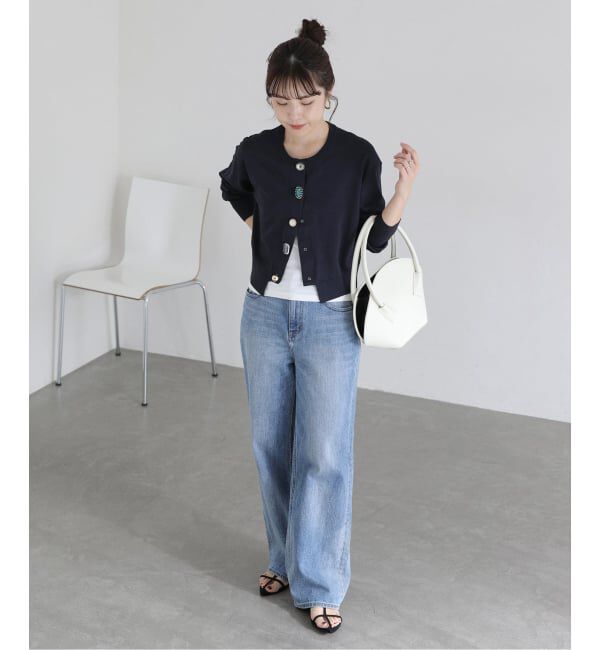  「【洗える】TORRAZZO DONNA/トラッゾドンナ ビジューカーディガン」|カーディガン|