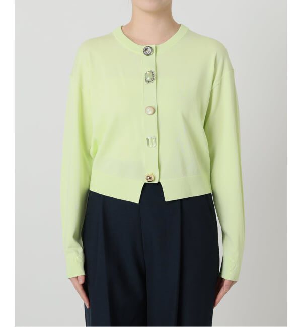  「【洗える】TORRAZZO DONNA/トラッゾドンナ ビジューカーディガン」|カーディガン|