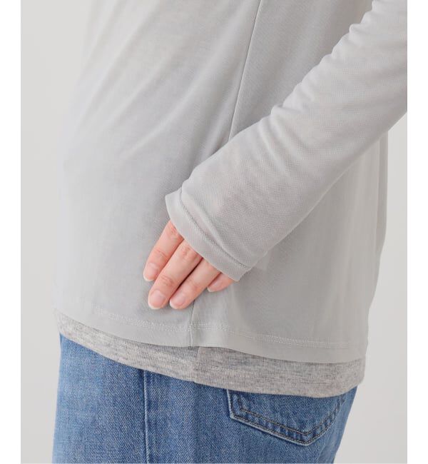  「【洗える】レイヤードカットソー」|Tシャツ・カットソー|