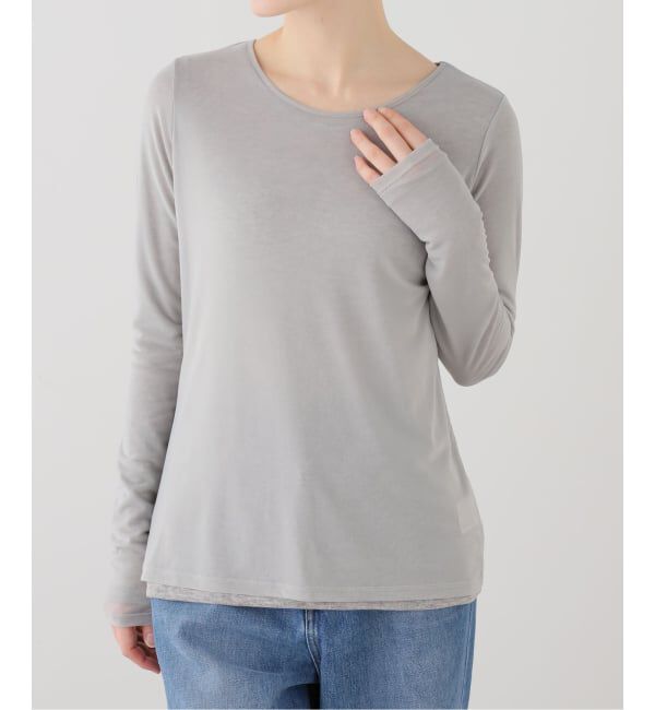  「【洗える】レイヤードカットソー」|Tシャツ・カットソー|