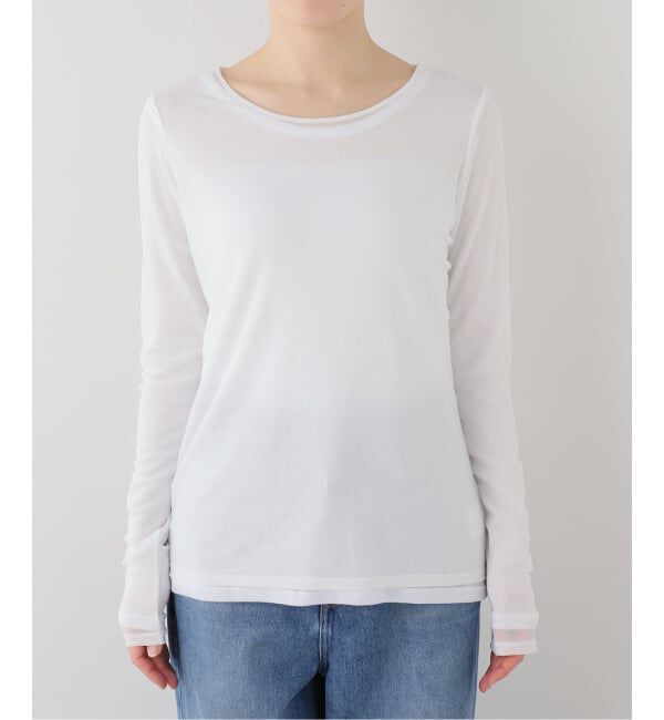  「【洗える】レイヤードカットソー」|Tシャツ・カットソー|