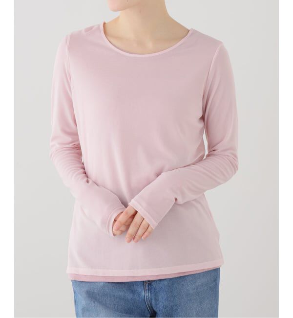  「【洗える】レイヤードカットソー」|Tシャツ・カットソー|