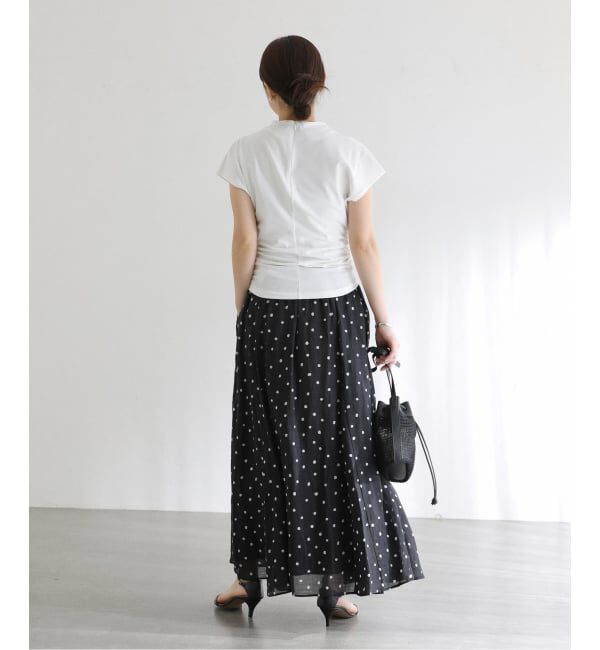  「《予約》【洗える】ドレープフレンチカットソー」|Tシャツ・カットソー|