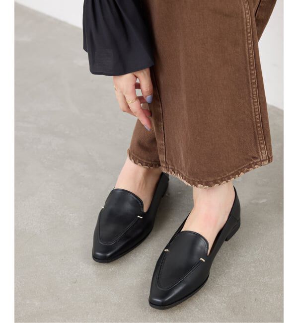  「《追加》スクエアステッチソフトローファー」|ローファー|