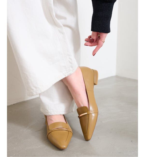  「フレンチスクエアメタルローファー」|ローファー|