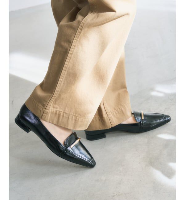  「フレンチスクエアメタルローファー」|ローファー|