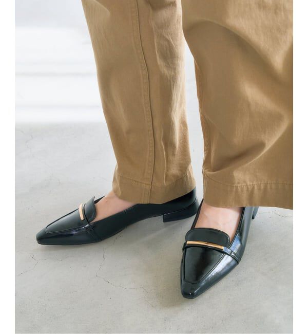  「フレンチスクエアメタルローファー」|ローファー|