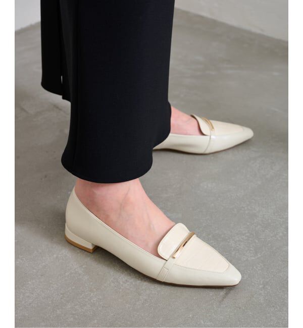  「フレンチスクエアメタルローファー」|ローファー|