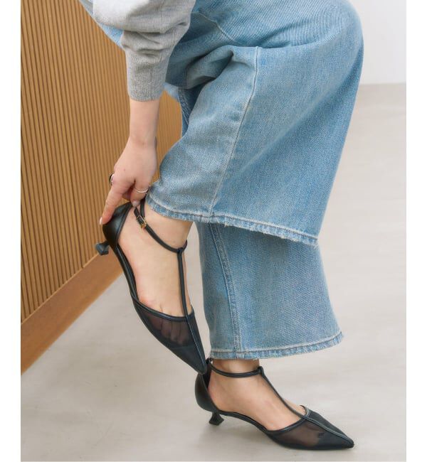  「《追加》3.5cmTストラップシアーパンプス」|パンプス|