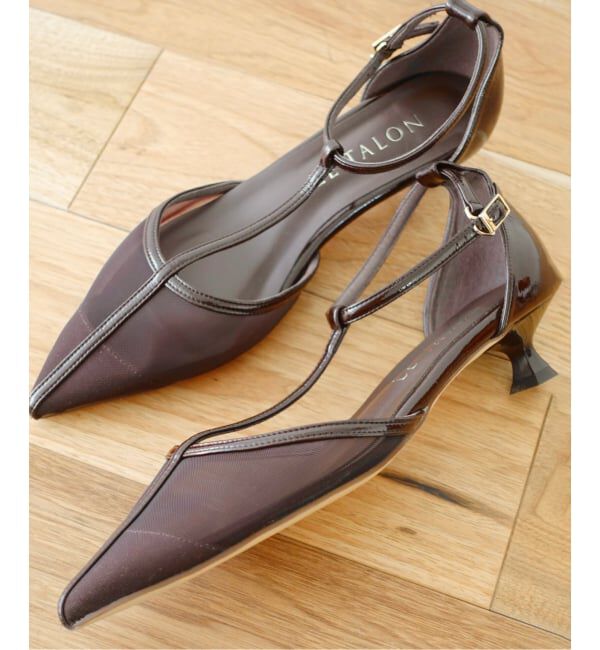  「《追加》3.5cmTストラップシアーパンプス」|パンプス|