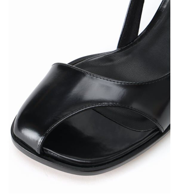 GRISE「GRISE6cmレザーアシメオープントゥサンダル」|サンダル|