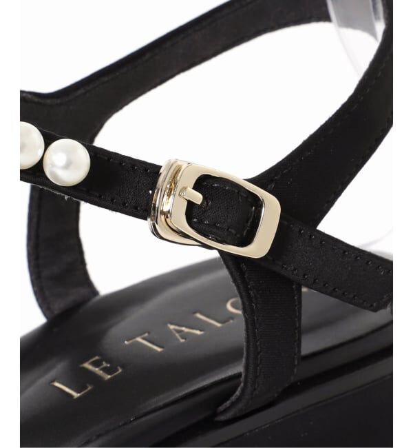  「《追加予約》4cmパールプラットサンダル」|サンダル|