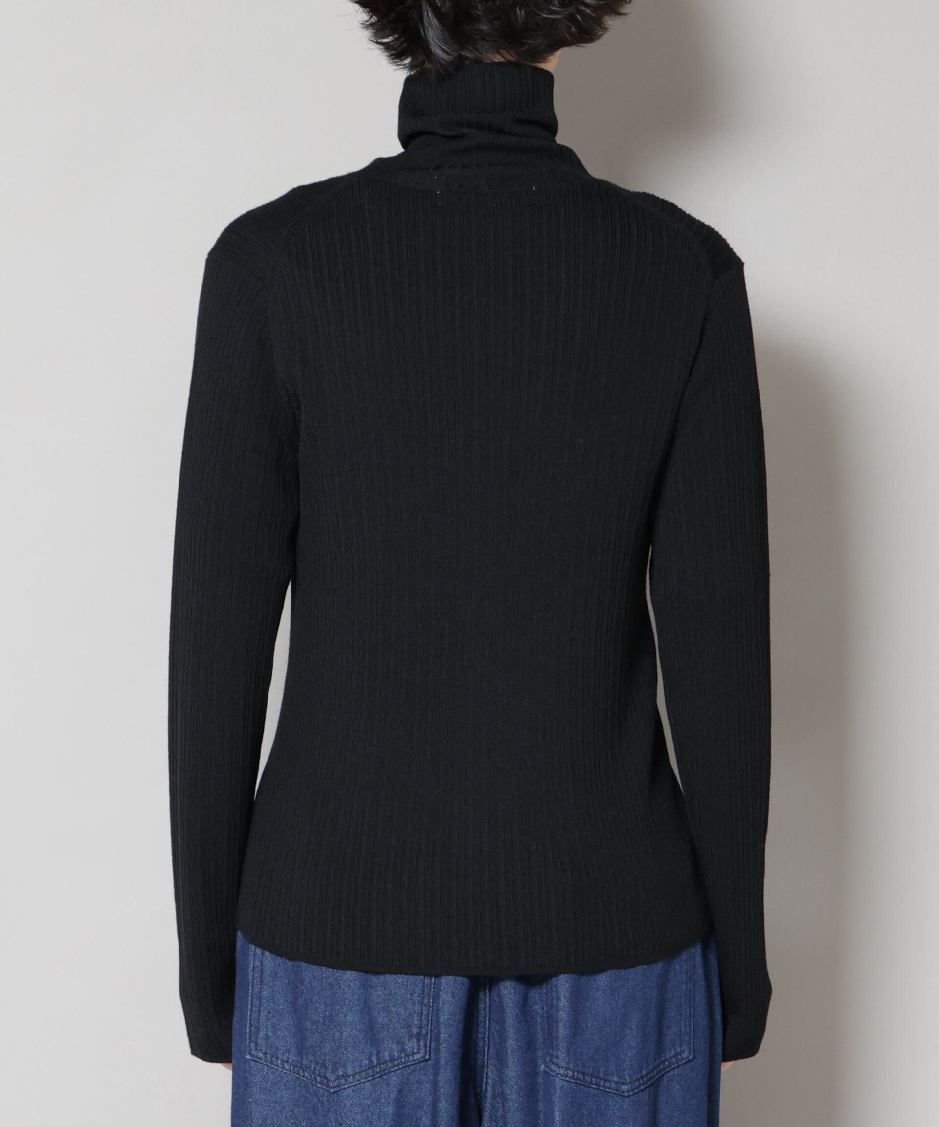 nano･universe「毛玉レスニット3wayリブタートルトップス」|ニット・セーター|