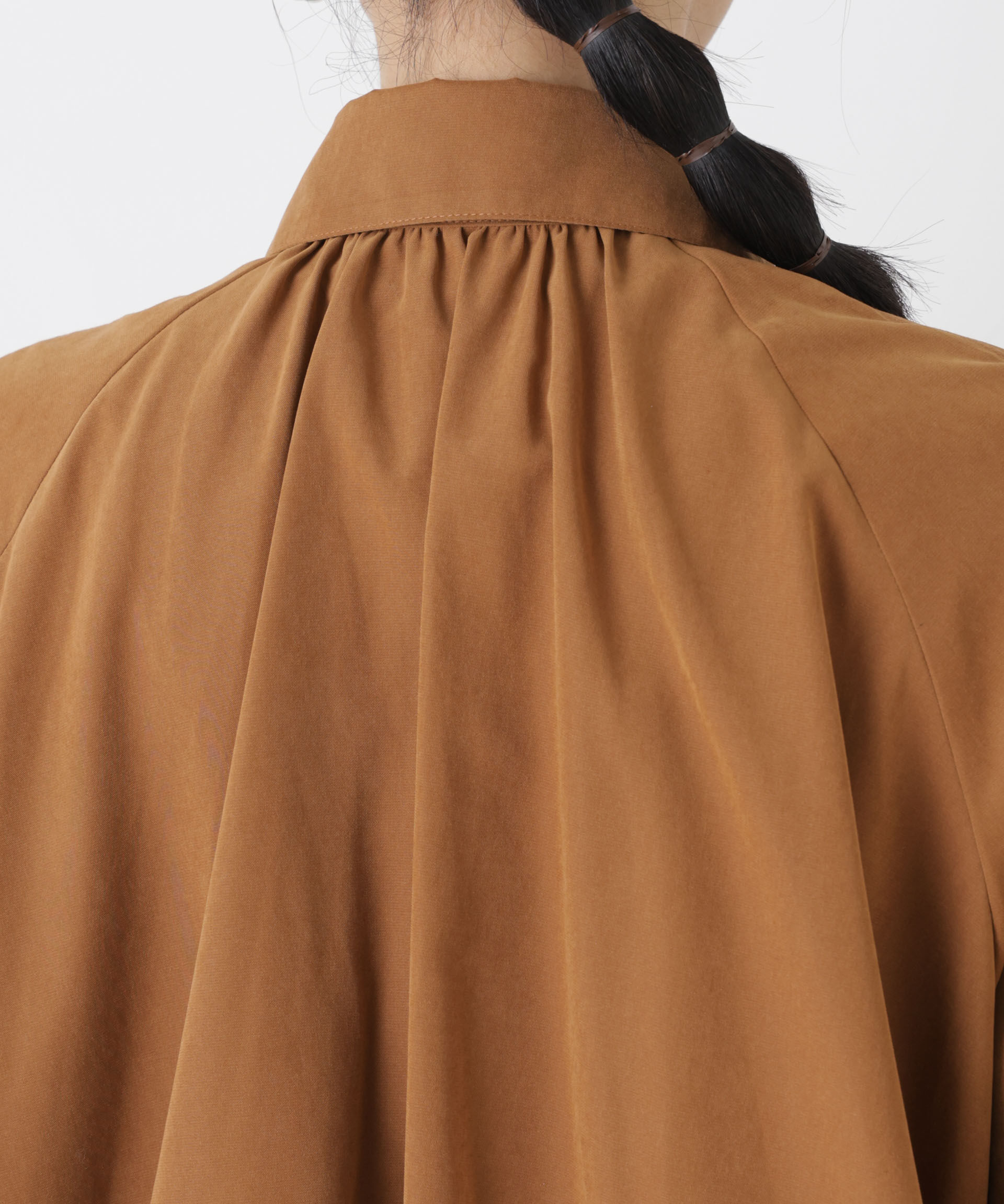 nano･universe「ライトスエードギャザーバルーンブルゾン」|ブルゾン・スタジャン|