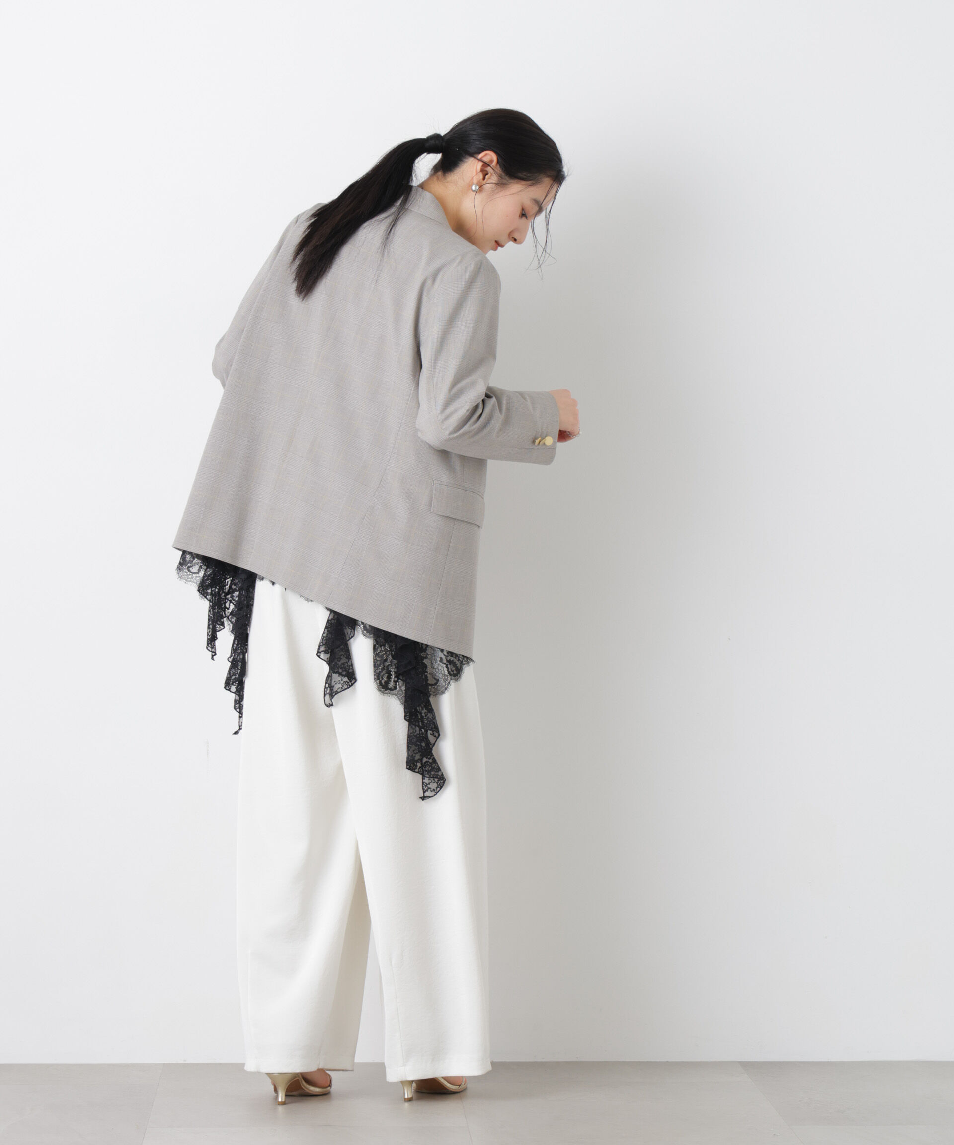 nano･universe「トロストレッチダブルジャケット(セットアップ可)」|テーラードジャケット|