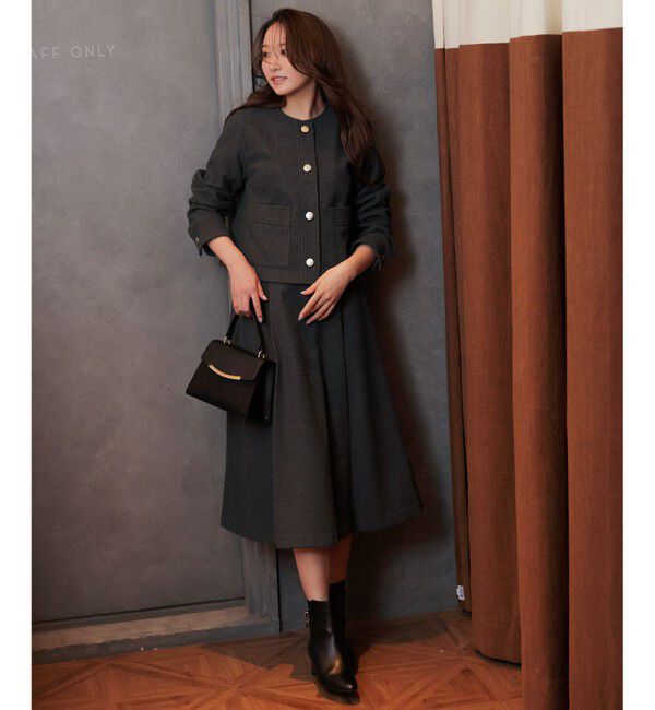 ANY SIS「【2SET】ジャケット &times; フレアスカート セット」|スーツ|