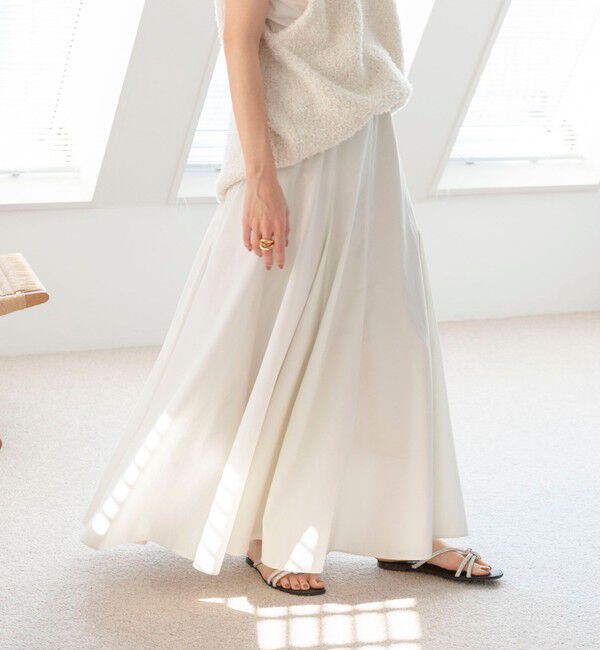 NOLLEY'S「【追加】【WEB＆一部店舗限定色あり】ウォッシャブルヴィンテージタフタマチ入りマキシスカート」|スカート|