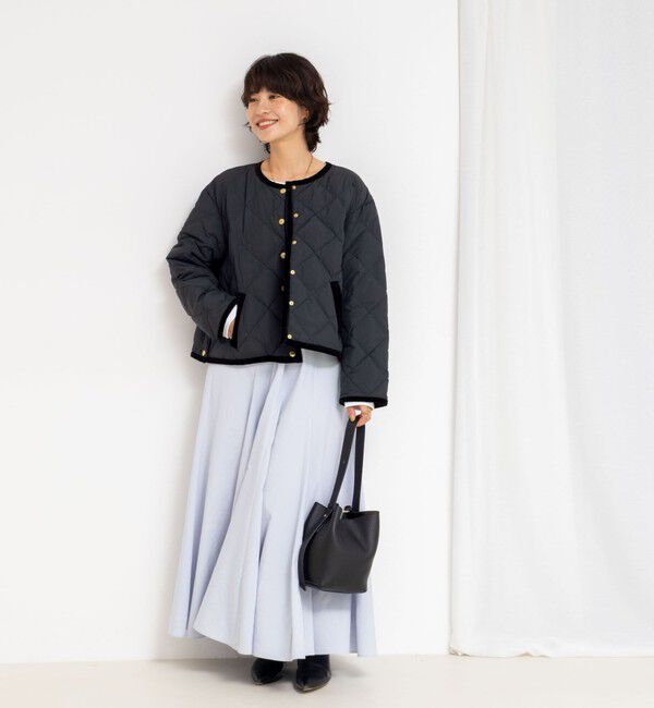 NOLLEY'S「【追加】【WEB＆一部店舗限定色あり】ウォッシャブルヴィンテージタフタマチ入りマキシスカート」|スカート|