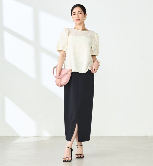 NOLLEY'S sophi「ウォッシャブルダンボール前後2WAYタイトスカート」|タイト|
