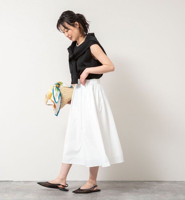 NOLLEY'S「ウォッシャブルライトウェザータック&ギャザースカート」|スカート|