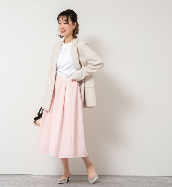 NOLLEY'S「ウォッシャブルライトウェザータック&ギャザースカート」|スカート|