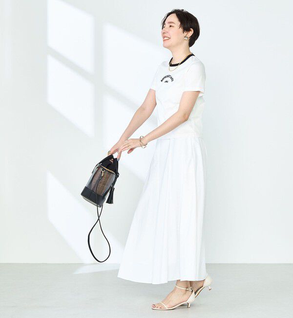 NOLLEY'S sophi「シルケット天竺衿配色ロゴTシャツ」|Tシャツ・カットソー|