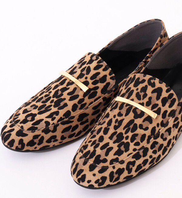 NOLLEY'S「レオパードスエードスリッパローファー」|ローファー|