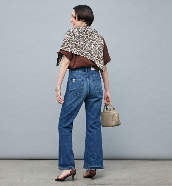 Rie Miller「【RM denim】ハイウエストソフトフレアデニム」|デニム|