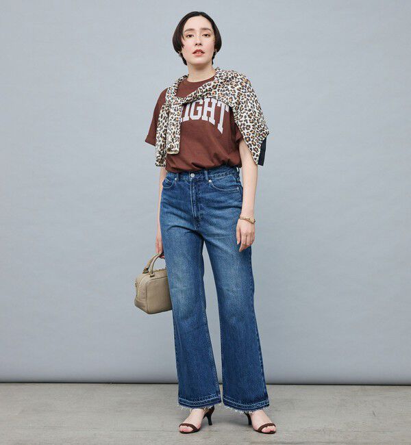 Rie Miller「【RM denim】ハイウエストソフトフレアデニム」|デニム|