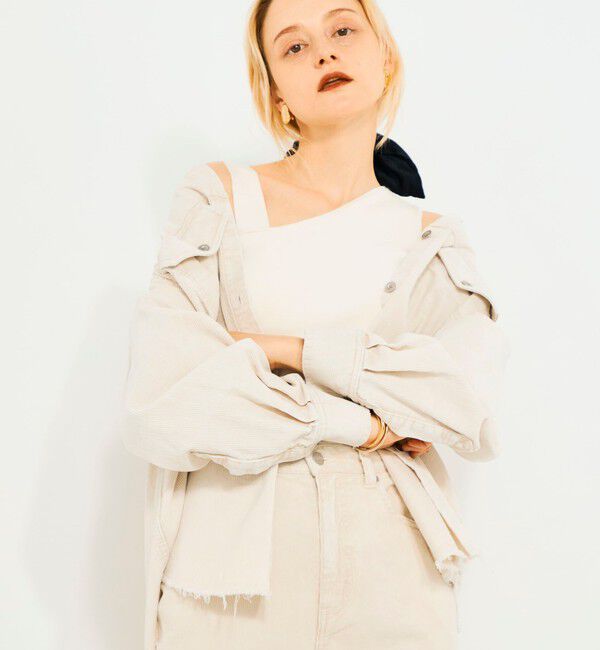 Rie Miller「【RM denim】硫化染コーデュロイシャツジャケット」|シャツ・ブラウス|