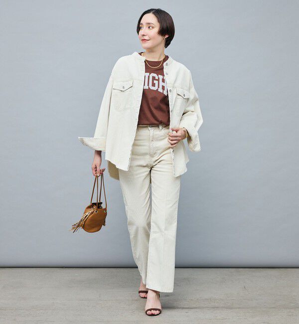 Rie Miller「【RM denim】硫化染コーデュロイシャツジャケット」|シャツ・ブラウス|