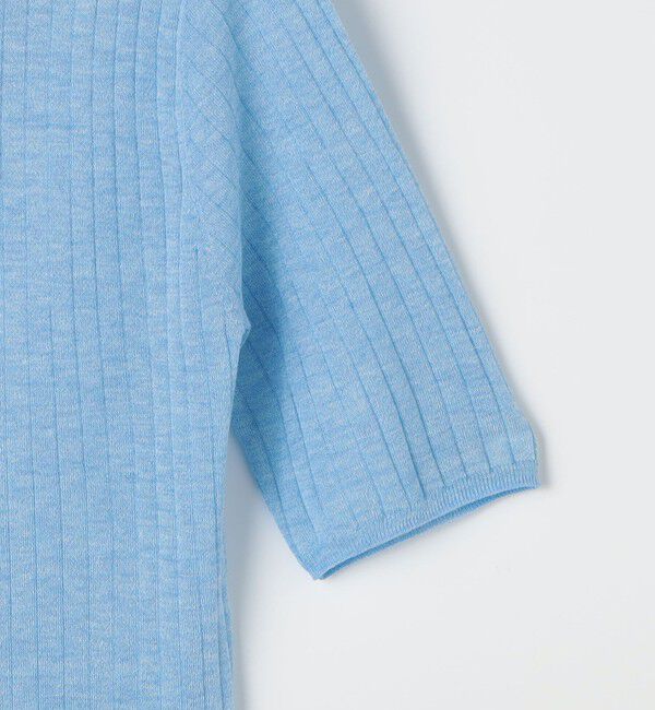 NOLLEY'S sophi「《手洗い可能》ワイドリブシアーポロ衿カーディガン」|カーディガン|