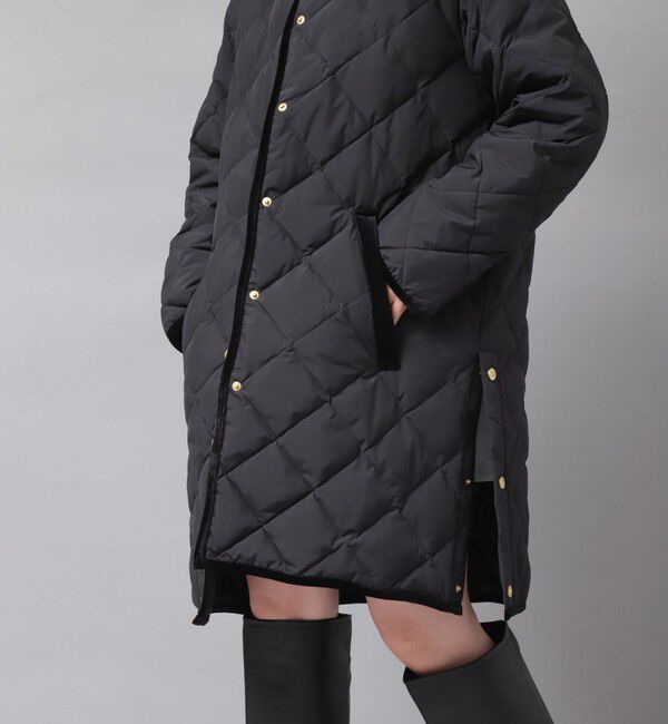 NOLLEY'S「【TAION&times;LIMONTA】別注ベロアパイピングロングダウン」|ダウン|