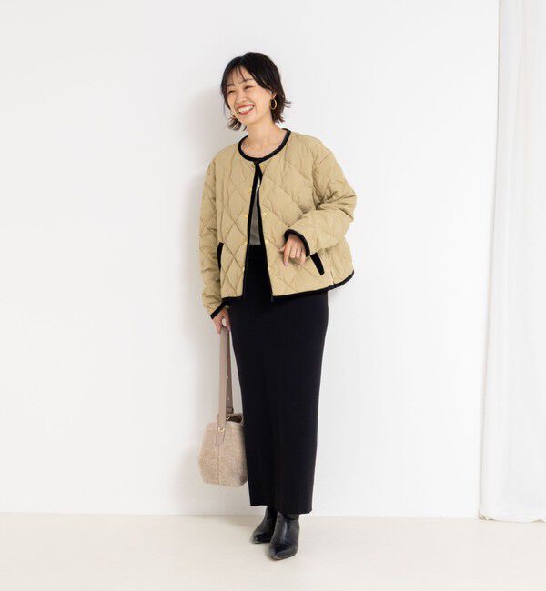 NOLLEY'S「【TAION&times;LIMONTA】別注ベロアパイピングショートダウン」|ダウン|