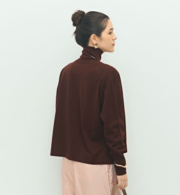 NOLLEY'S「《手洗い可能》《アンサンブル対応》18G天竺ゆったりVネックカーディガン」|カーディガン|