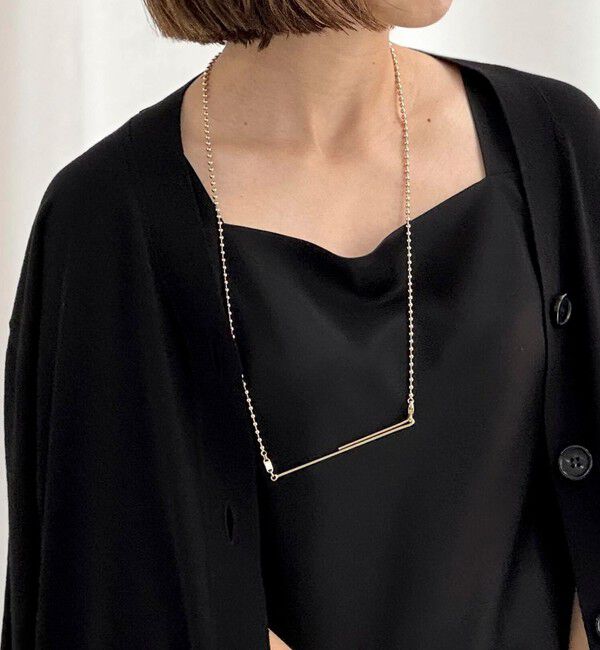 grace grace「【grace grace/グラスグラス】ロングフックボールアレンジネックレス」|ネックレス|