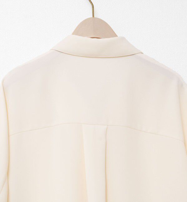 NOLLEY'S sophi「《morisachiシリーズとセットアップ対応》ウォッシャブルダブルサテンスキッパーブラウス」|シャツ・ブラウス|