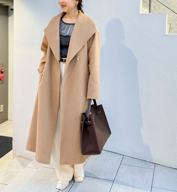 NOLLEY'S sophi「【一部WEB限定色】アンゴラビーバーベルテッドロングコート」|その他|