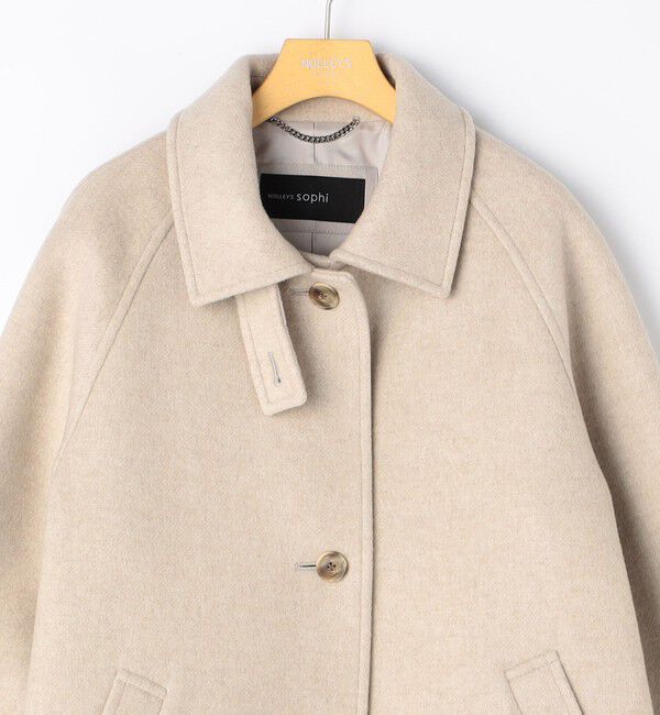 NOLLEY'S sophi「ステンカラー2WAYハーフコート」|ステンカラーコート|