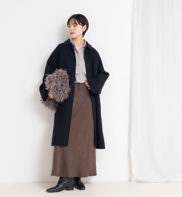 NOLLEY'S sophi「SUPER140リバーステンカラーコート」|ステンカラーコート|