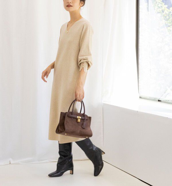 NOLLEY'S sophi「◇【WEB限定】ウォッシャブルラメ総針Vネックコクーンワンピース」|ワンピース|