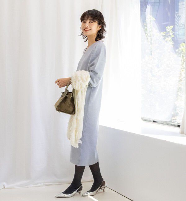 NOLLEY'S sophi「◇【WEB限定】ウォッシャブルラメ総針Vネックコクーンワンピース」|ワンピース|