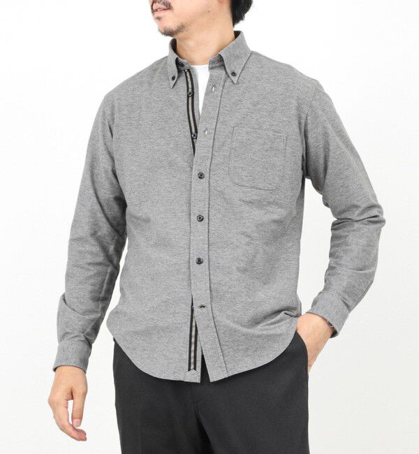 NOLLEY'S goodman「起毛ジャージ テープBD 25AW」|シャツ・ブラウス|