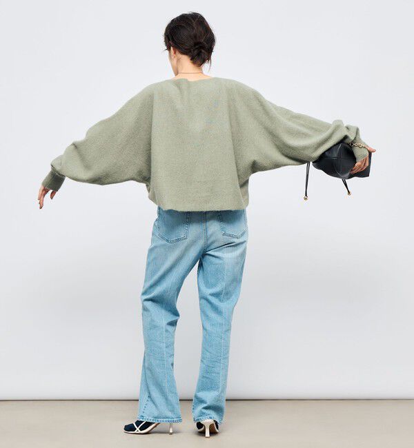 NOLLEY'S「《手洗い可能》ウォッシャブルヘアリーショート丈プルオーバー」|ニット・セーター|