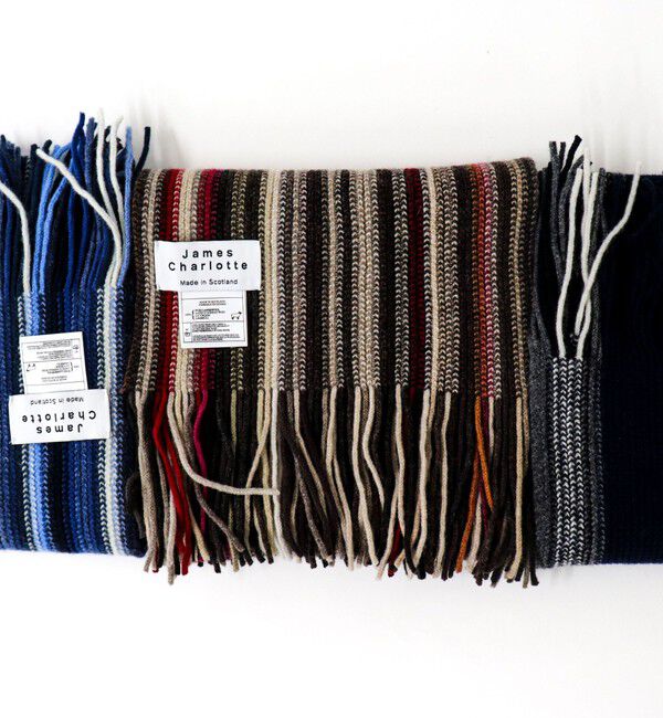 NOLLEY'S goodman「【JAMES CHARLOTTE/ジェームス・シャルロット】Lambswool Russell Muffler 25」|ストール|ブラウンベージュ系1