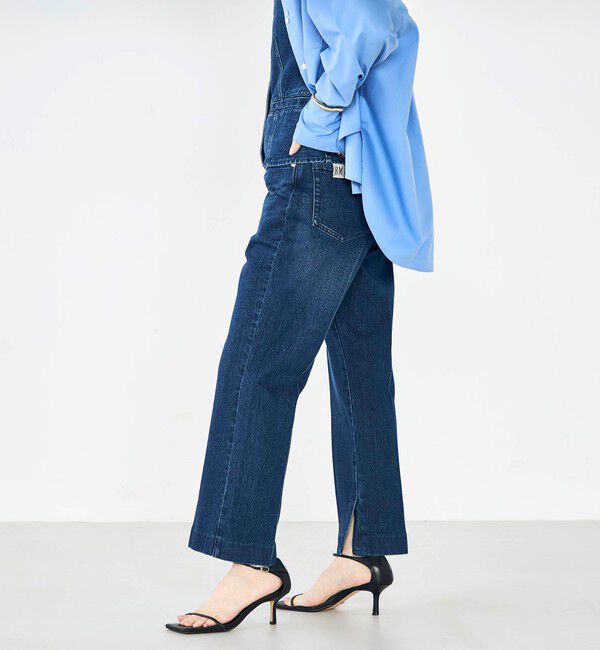 Rie Miller「【RM denim】スリットクロップドセンタープレスデニム」|デニム|