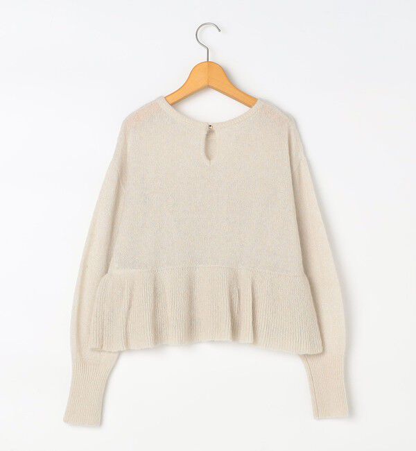 NOLLEY'S「2WAYラメモヘヤラッフルプルオーバー」|ニット・セーター|