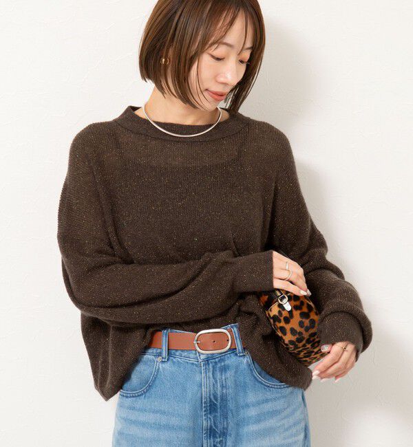 NOLLEY'S「《手洗い可能》スパンコールプルオーバー」|ニット・セーター|