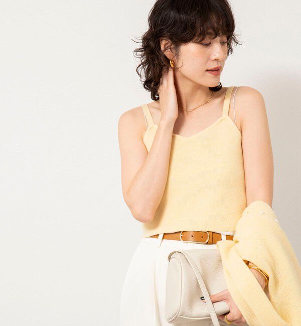 NOLLEY'S sophi「《手洗い可能》モヘヤ混片畦ビスチェ」|ニット・セーター|