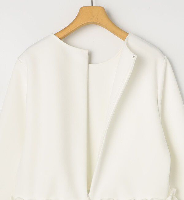 NOLLEY'S sophi「《セットアップ対応》ウォッシャブルダンボール&times;オーガンジーペプラムプルオーバー」|Tシャツ・カットソー|